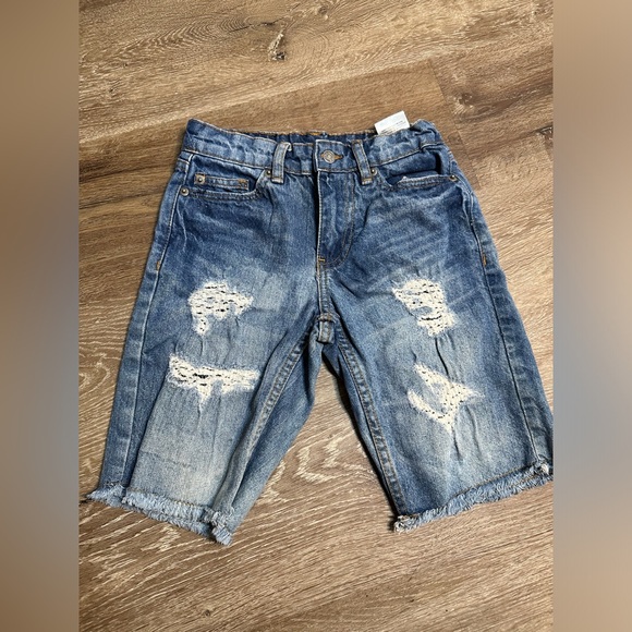 Denim boy distressed jeans shorts size 8 - Picture 1 of 7